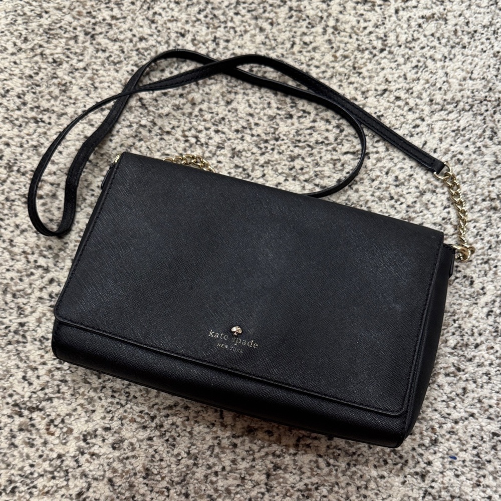 Kate Spade Elegant Black Crossbody Bag